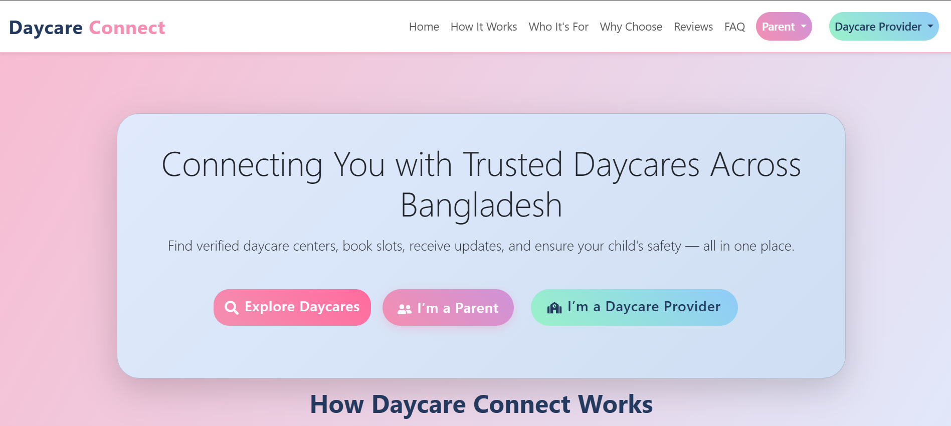 Daycare Connect